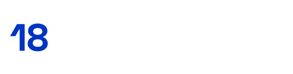 18 apartments logo white