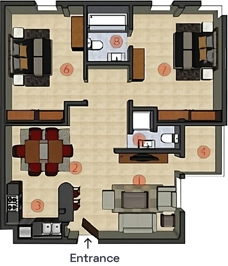 2 Bedroom plan