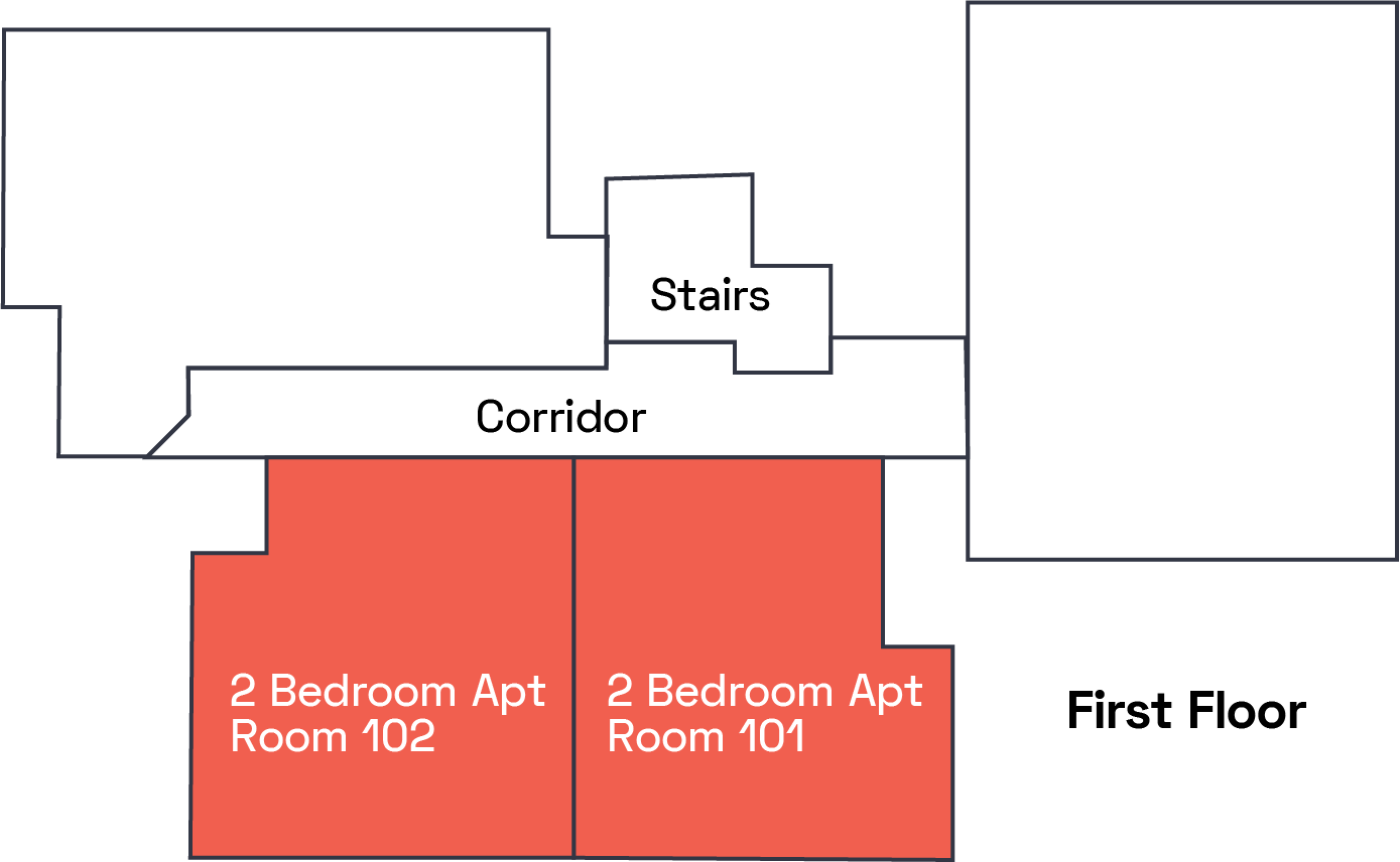 2 Bedroom unit 1